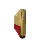 Celine Stripe Leather Zip Wallet