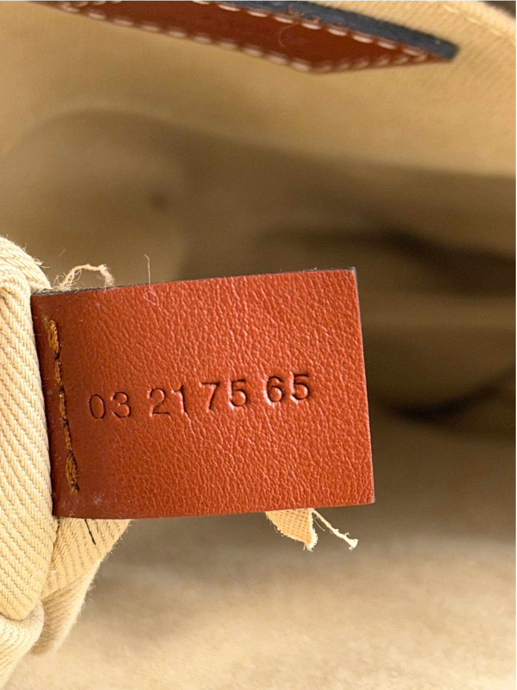 Chloe Brown Leather Trim/Linen Canvas Woody Small Tote