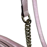 Gucci Iridescent Pink Nappa Chevron Small GG