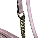 Gucci Iridescent Pink Nappa Chevron Small GG