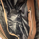 Burberry Purple Leather Ruffled Lowery Bag