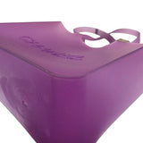 Chanel Vinatge Purple Jelly Rubber Tote Bag
