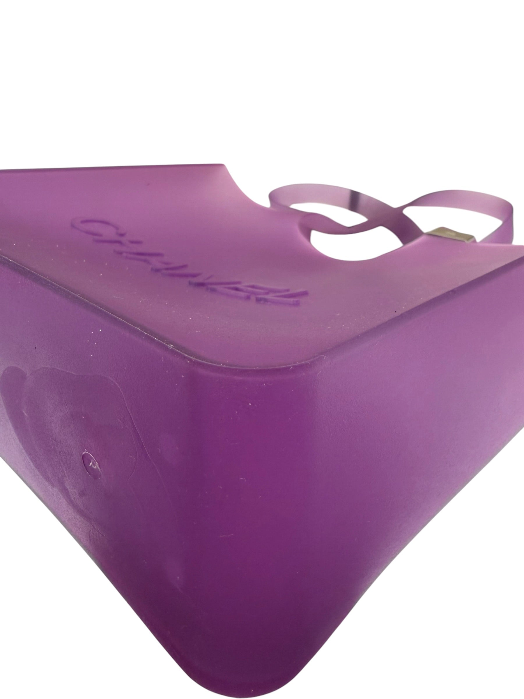 Chanel Vinatge Purple Jelly Rubber Tote Bag