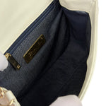 Chanel White Leather CC Mania Flap Bag 2019