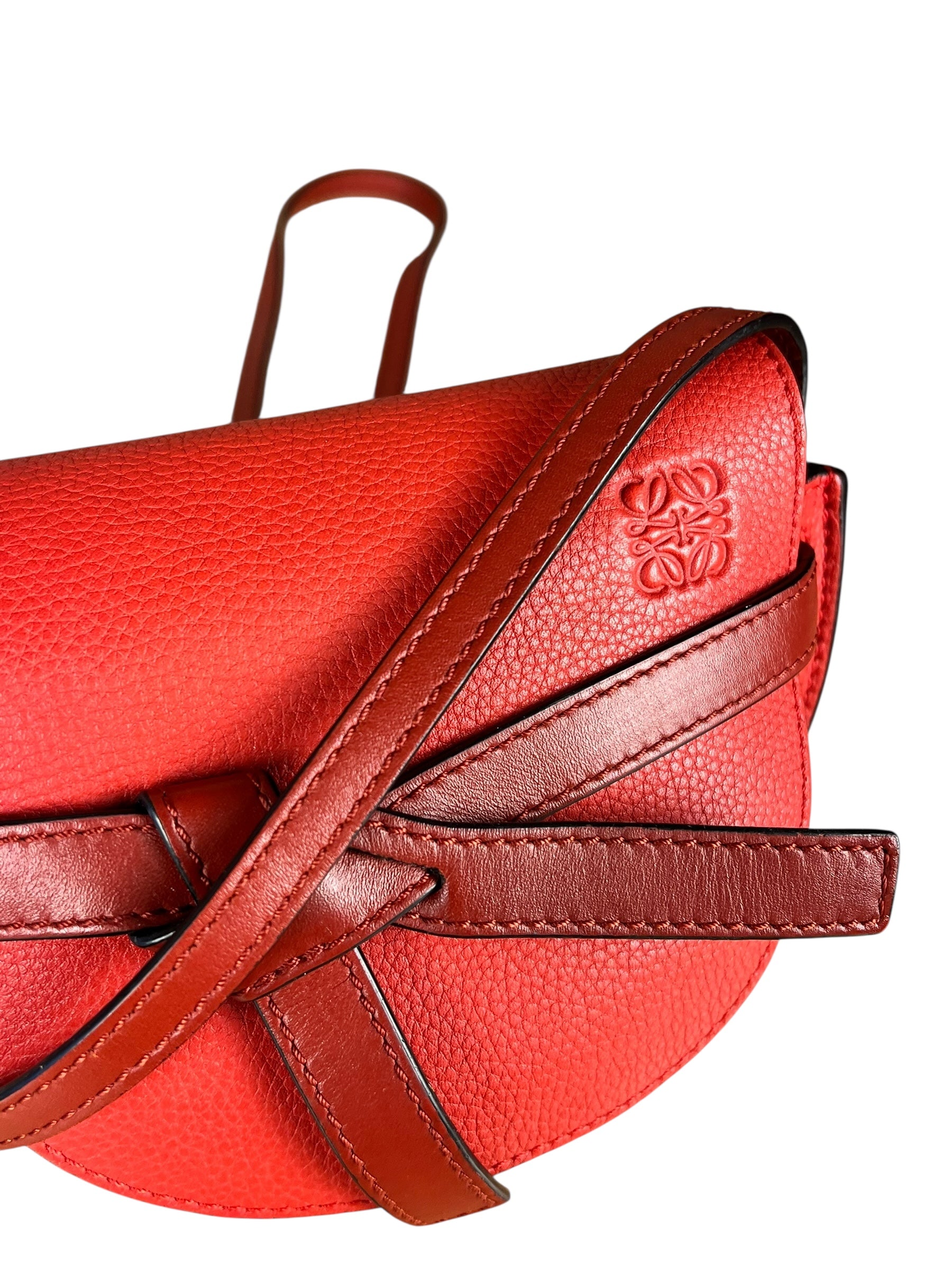 Loewe Mini Gate Crossbody Bag Red