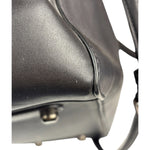 Coach Black Leather Trim Copper Carryall Two-Way Bag