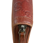 Gucci Burgundy Marmont Leather Guccissima Zip Long Wallet