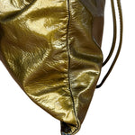 Chanel CC Green Metallic Patent Leather BonBon Chain Cinch Tote 2008