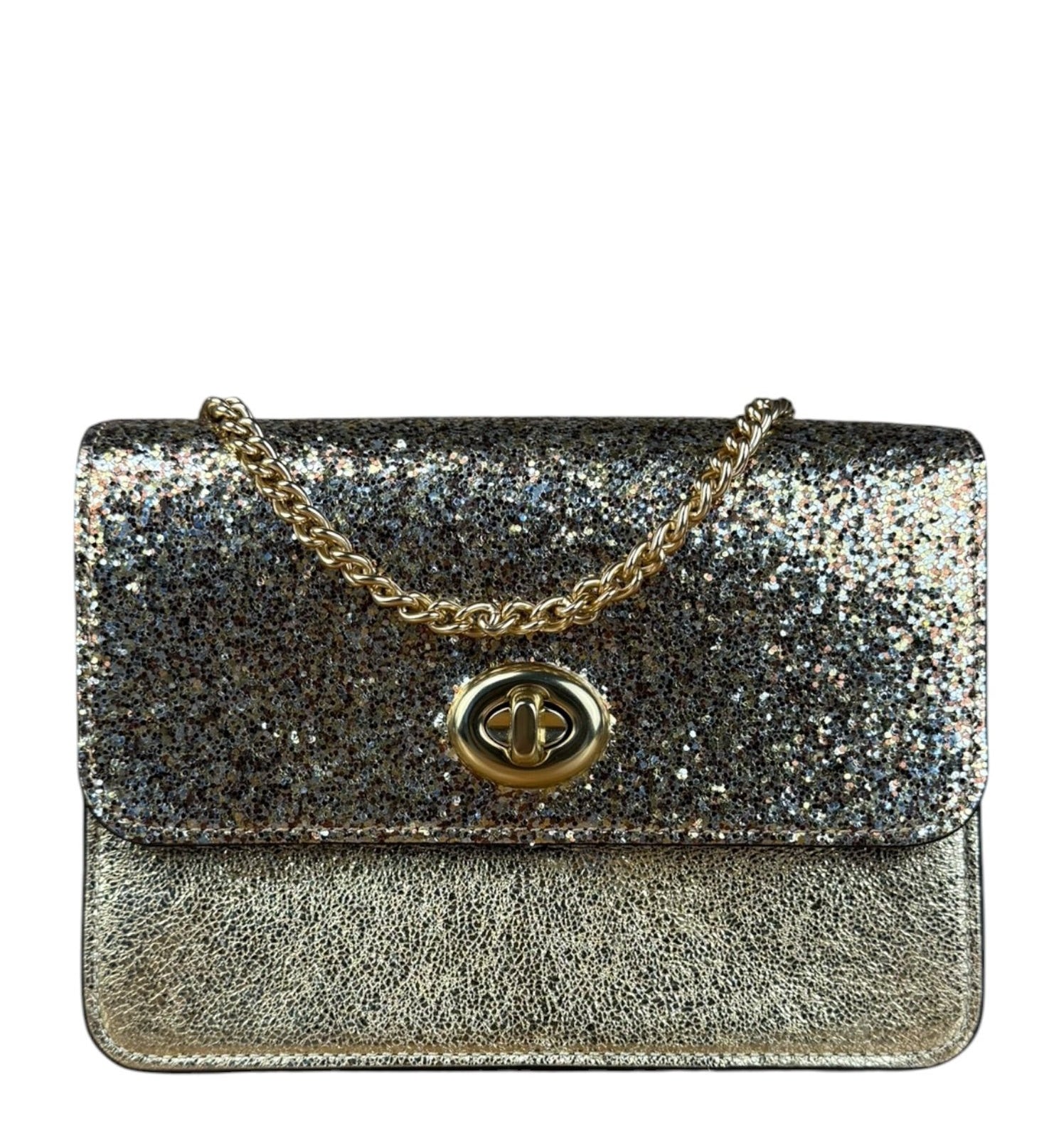 Coach Glitter Bowery Flap Crossbody