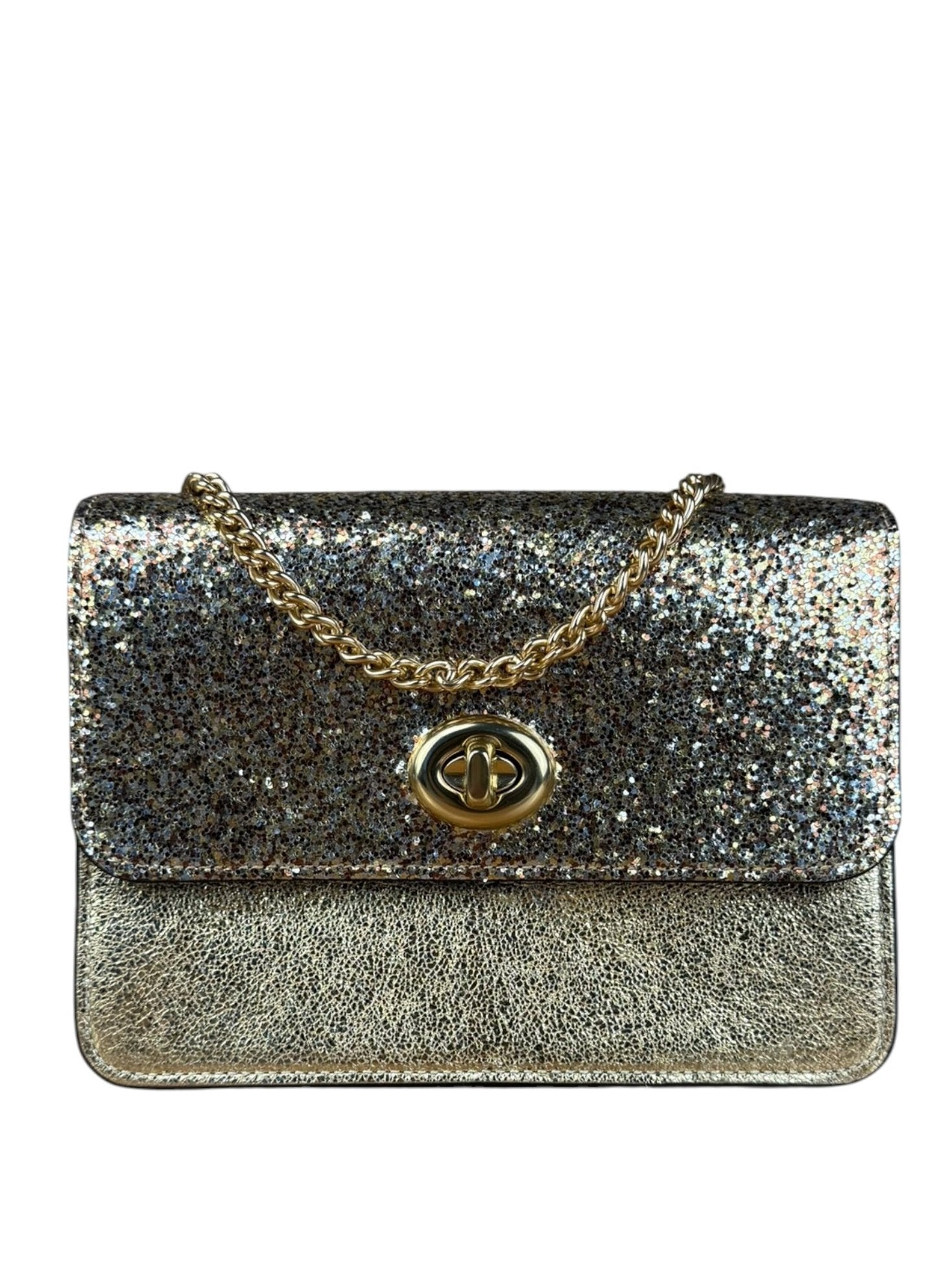 Coach Glitter Bowery Flap Crossbody
