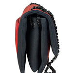 Chanel Red/Blue Grosgrain Ribbon Trim Shoulder Bag-1987