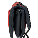 Chanel Red/Blue Grosgrain Ribbon Trim Shoulder Bag-1987