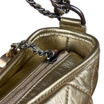 Chanel Gold Leather Gabrielle Hobo 2016
