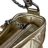 Chanel Gold Leather Gabrielle Hobo 2016