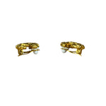 Chanel CC Logo Gold Clip-On Earrings