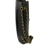 Chanel Black Quilted Leather Double Flap Small Bag