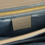 Gucci Zumi Grey Python Leather Small Shoulder Bag
