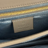 Gucci Zumi Grey Python Leather Small Shoulder Bag