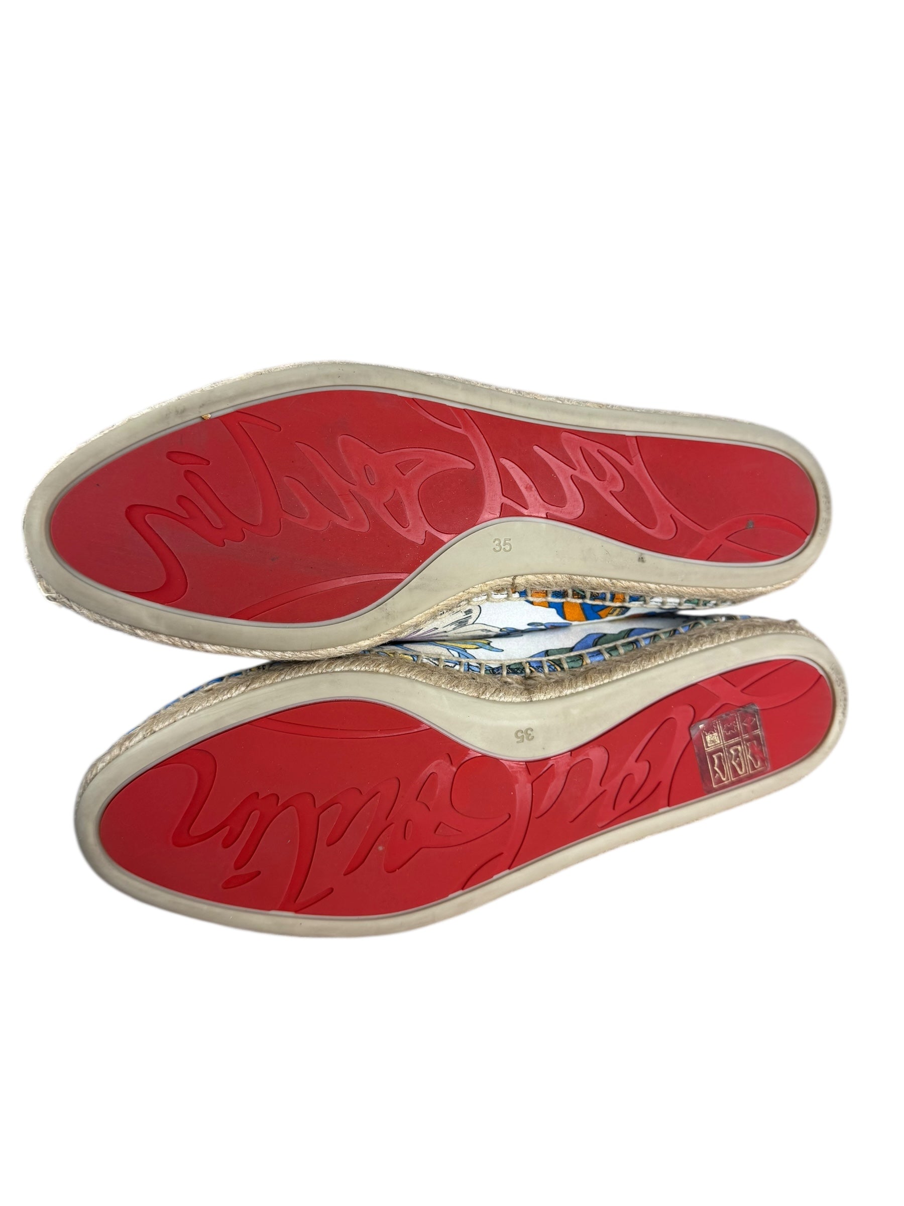 Christian Louboutin Patterned Flat Espadrilles