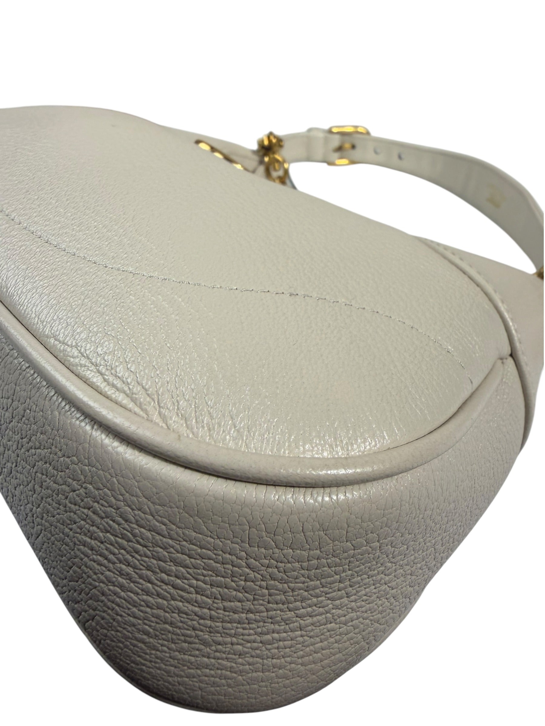 Gucci White Aphrodite Leather Shoulder Bag