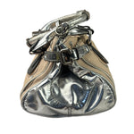 Chloe Beige/Silver Patent Leather Paddington Handbag