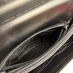 Prada Vintage Black Leather Top Handle Bag