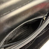 Prada Vintage Black Leather Top Handle Bag