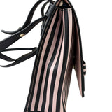 Salvatore Ferragamo Pink/Black Striped Crossbody Bag