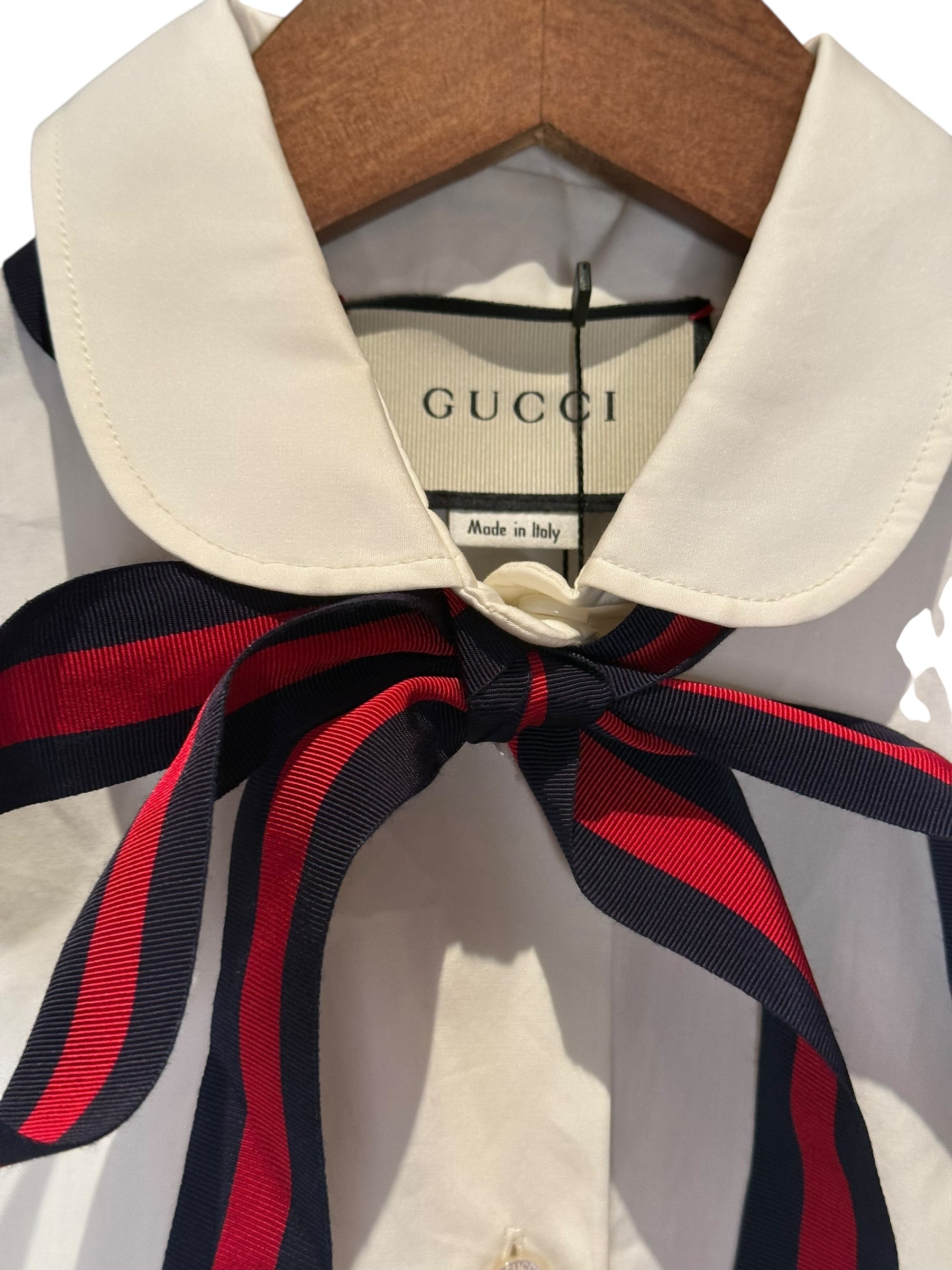 Gucci Bow Tie Button Up