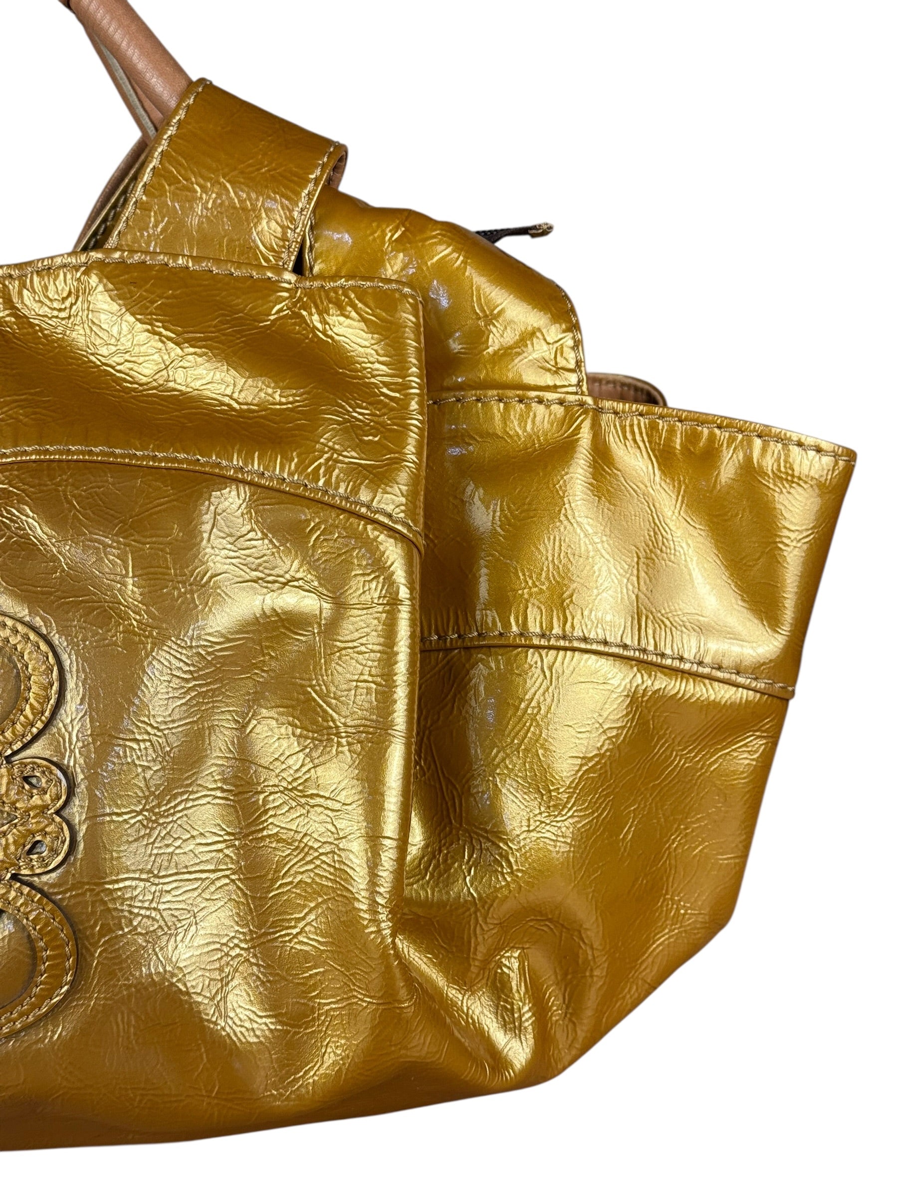 Loewe Metallic Gold Nappa Aire Handbag