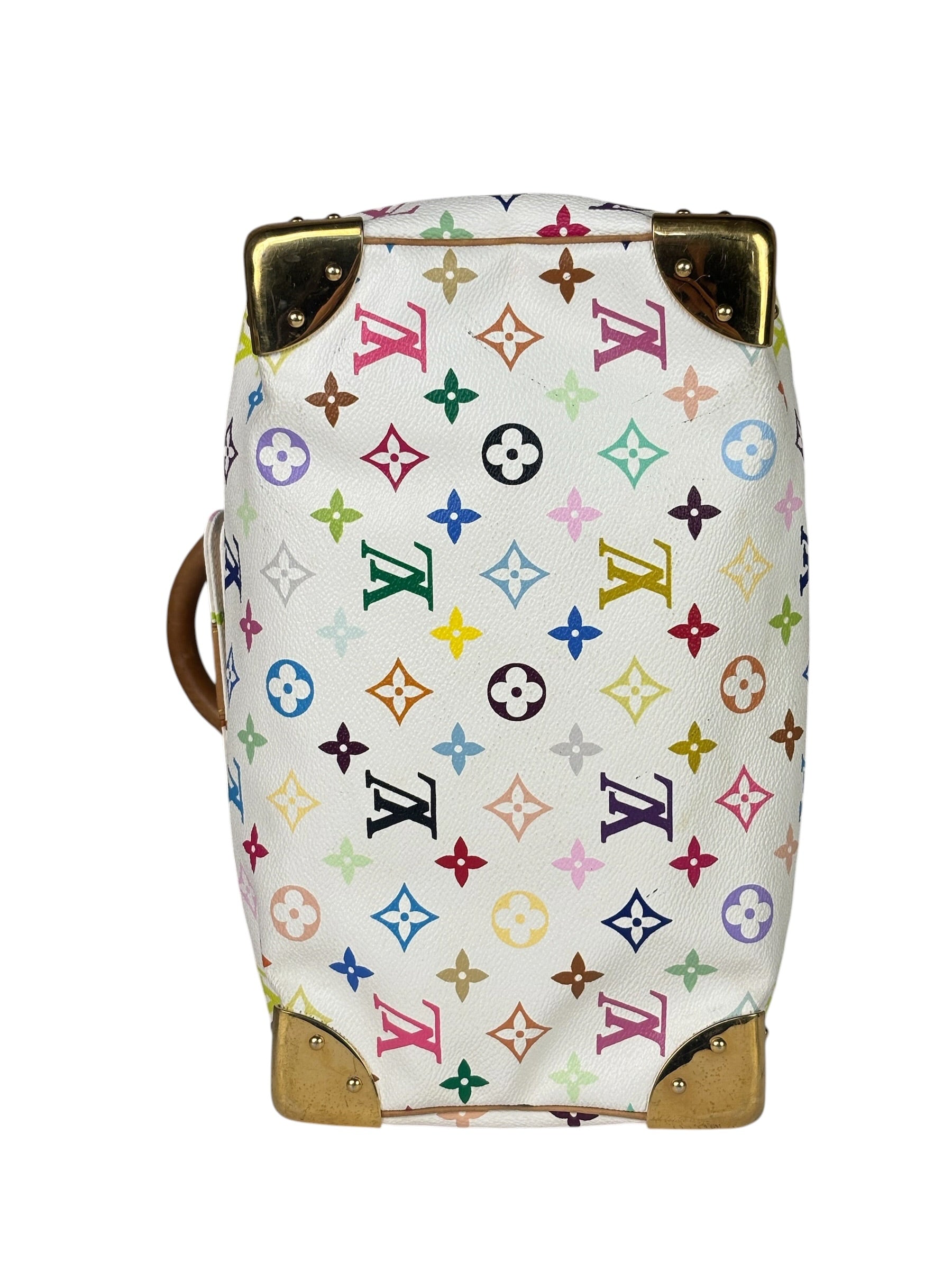 Louis Vuitton x Takashi Murakami White Monogram Speedy 30