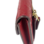 Coach Cherry Shimmery Red Long Flap Wallet