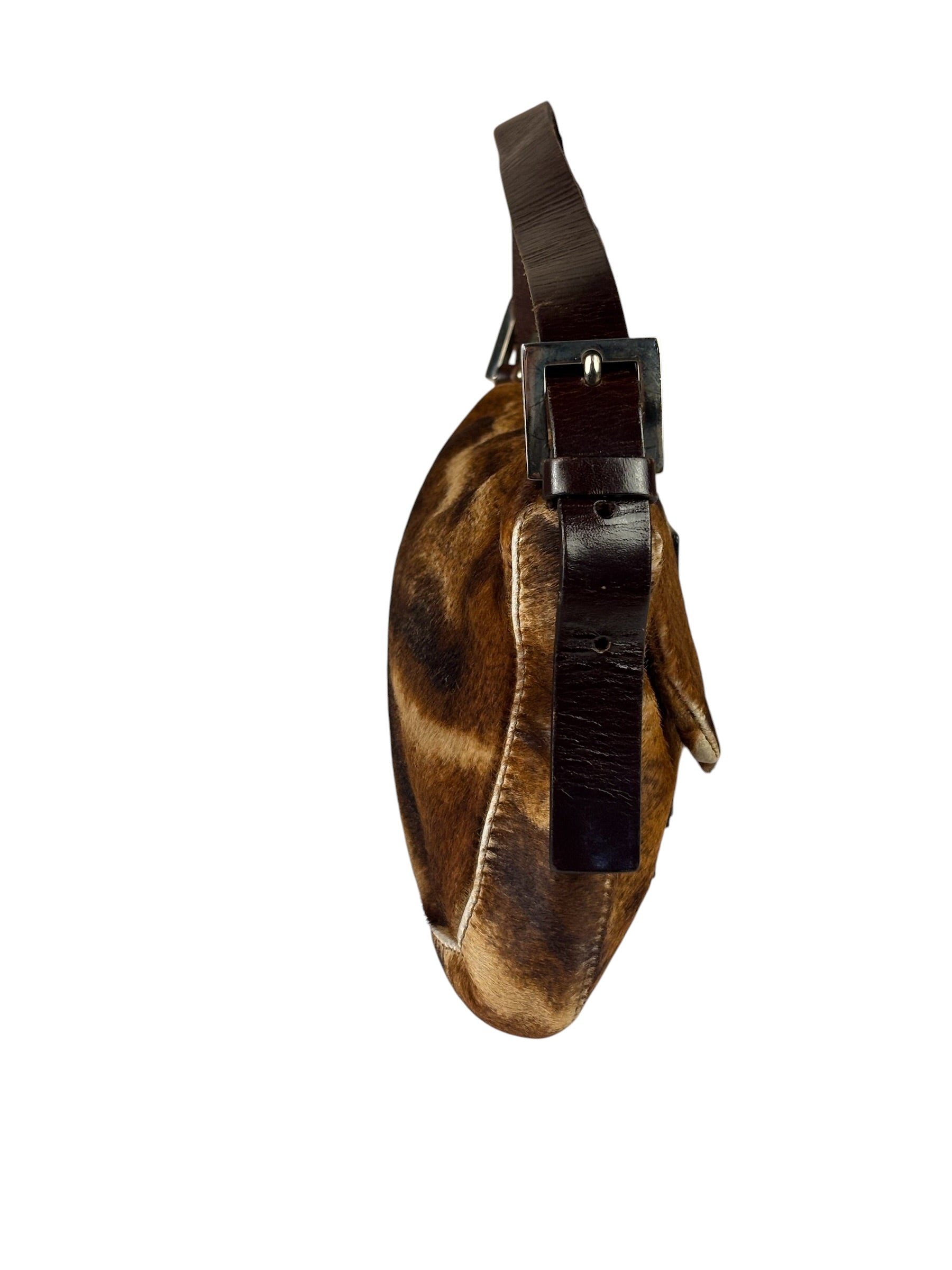 Fendi Pony Hair/Leather Trim Baguette