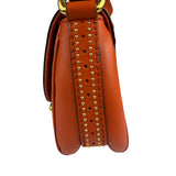 Gucci Orange Leather Snaffle Shoulder Bag
