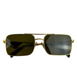Prada Black/Gold PR A52S Rectangular Sunglasses
