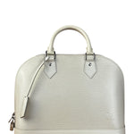 Louis Vuitton White Epi Leather Alma Hand Bag PM