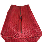 Bottega Veneta Red Intrecciato Montaigne Bag