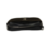 Yves Saint Laurent Black Leather Mini Lou Camera Bag