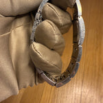 Fendi Black Dial Tank Stainless Letter Links