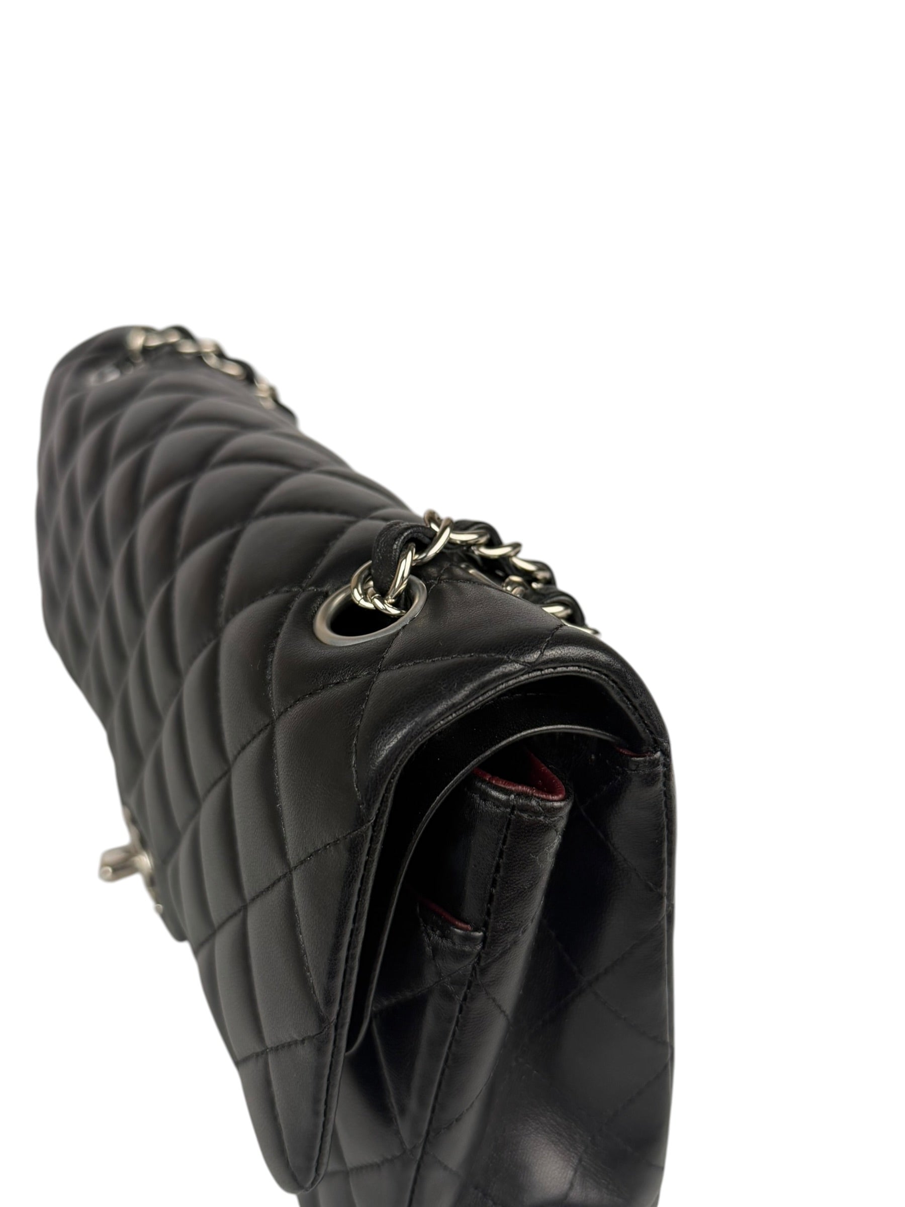 Chanel Black Quilted Leather Classic Medium Double Flap Bag 2017