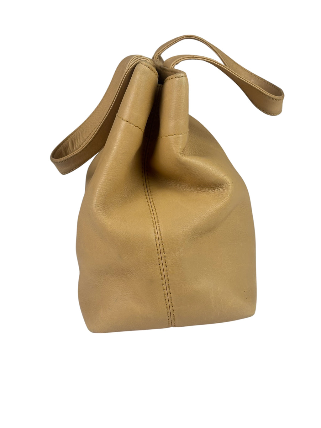 Chanel Turnlock CC Tan Leather Tote 2002