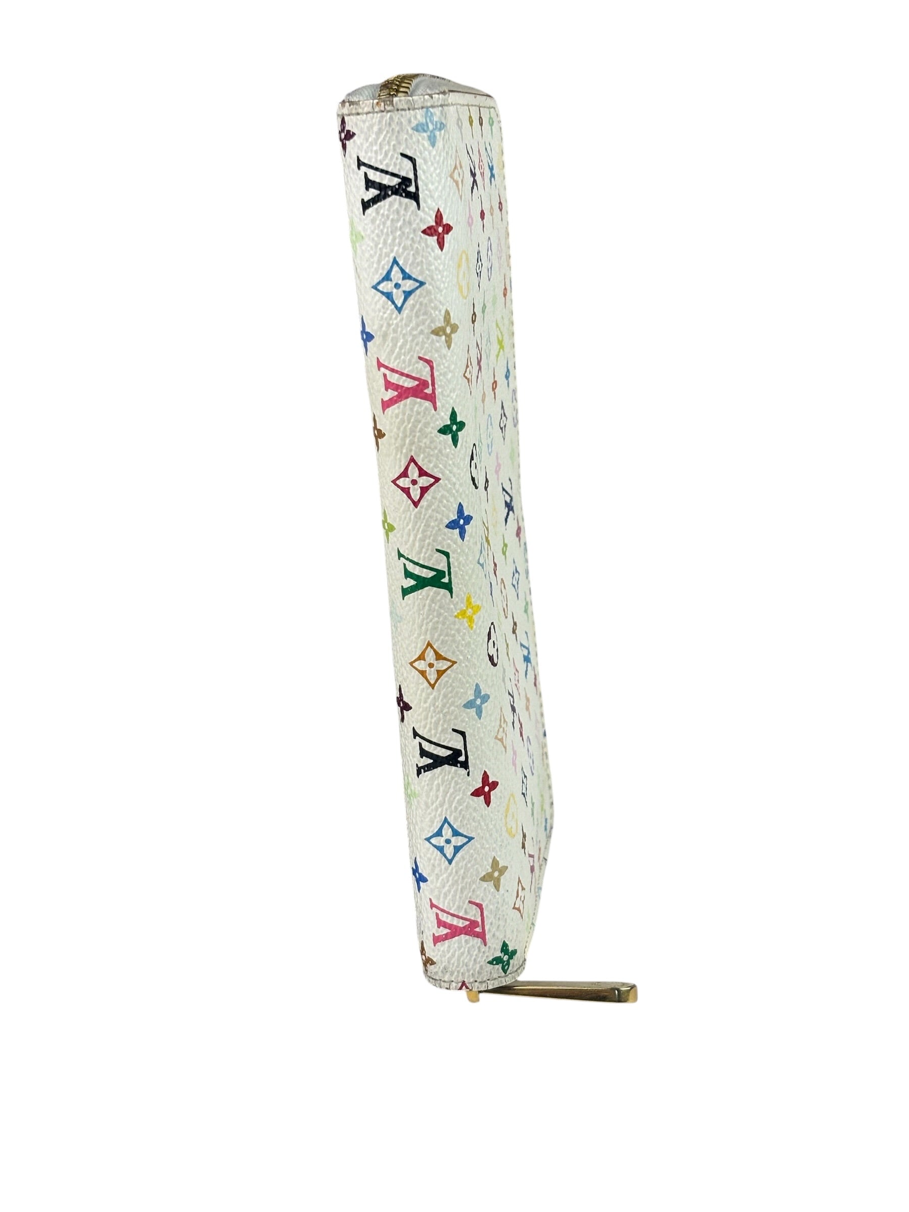 Louis Vuitton x Takashi Murakami Multicolor Monogram Zip-Around Wallet
