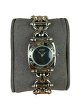 Gucci 6400L Black Dial Horsebit Stainless Link Band