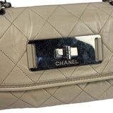 Chanel Light Grey Quilted Mademoiselle Chain Flap Bag 2008
