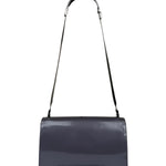 Gucci Grey Patent Leather Flap Mini Shoulder Bag