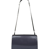 Gucci Grey Patent Leather Flap Mini Shoulder Bag