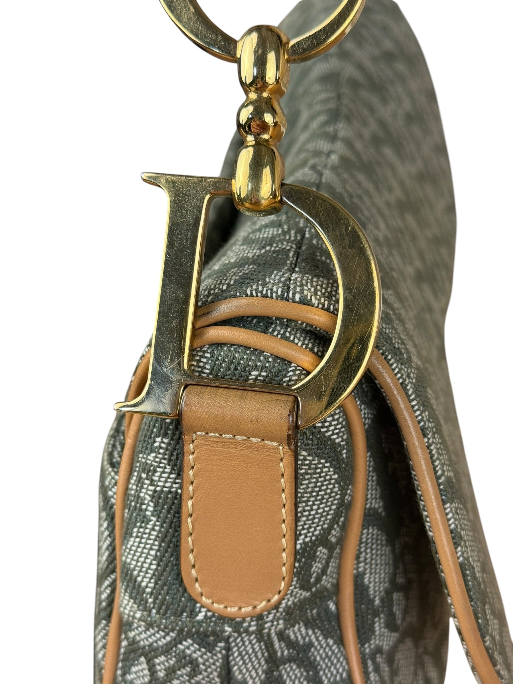 Christian Dior Vintage Trotter Saddle Shoulder Bag
