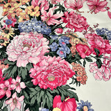 Christian Dior Pink/Grey Silk Floral Scarf