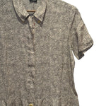 Chanel Newspaper Print Button Up Dress