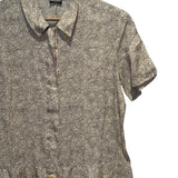 Chanel Newspaper Print Button Up Dress